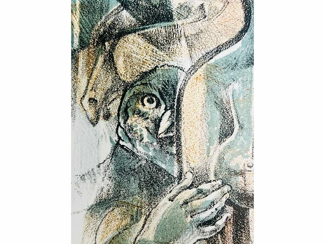 Hedwig pauwels - naakt - kleurenlithografie - afbeelding 8 van  9
