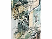 Hedwig pauwels - naakt - kleurenlithografie - afbeelding 8 van  9