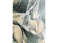 Hedwig pauwels - naakt - kleurenlithografie - afbeelding 9 van  9