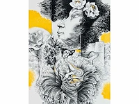 Hedwig pauwels - naakt - kleurenlithografie - afbeelding 2 van  5