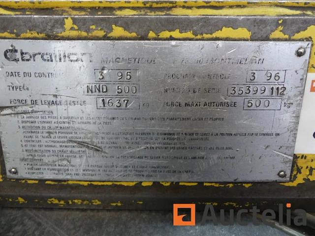 Hefmagneet 500 kg braillon nnd500 - afbeelding 4 van  4