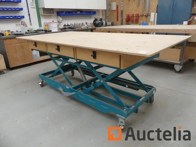 Heftafel werkbank op wielen reinhold beck - afbeelding 5 van  9