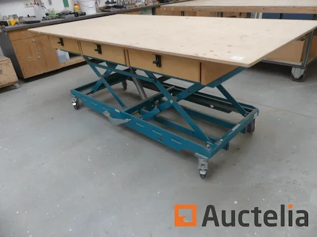 Heftafel werkbank op wielen reinhold beck - afbeelding 6 van  9