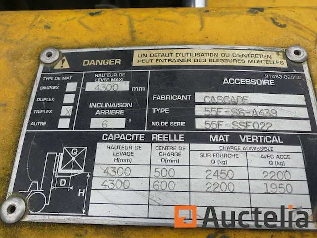 Heftruck + balenklem caterpillar dp25k - afbeelding 1 van  17