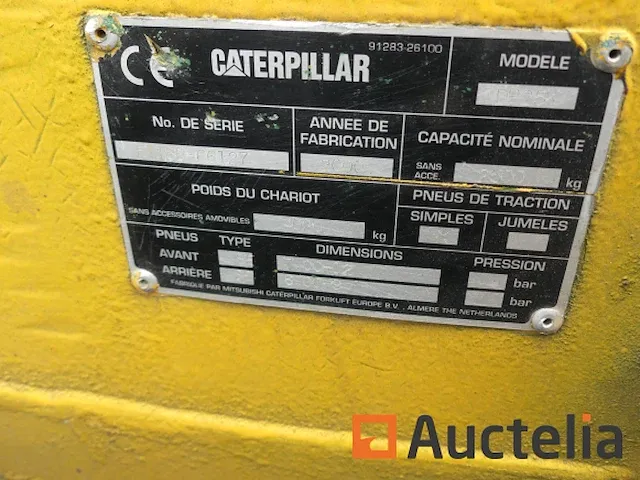 Heftruck + balenklem caterpillar dp25k - afbeelding 14 van  17