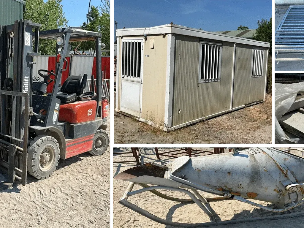 Heftruck & bouwmaterialen wegens verhuis - lier - 27/06/2023