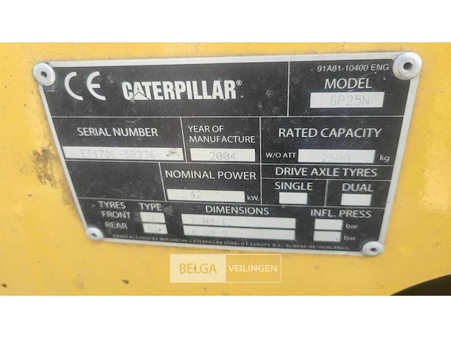 Heftruck cat - afbeelding 13 van  14