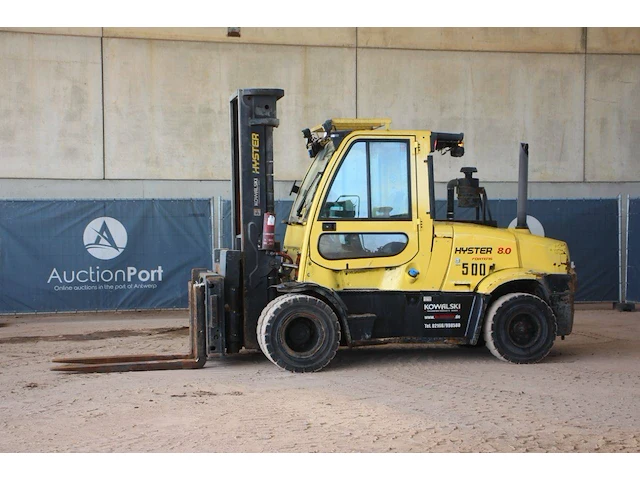 Heftruck hyster h8.0ft9 diesel 6280kg 3.57m 2022 - afbeelding 1 van  1