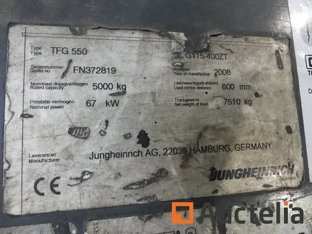 Heftruck jungheinrich tfg550 - afbeelding 27 van  40