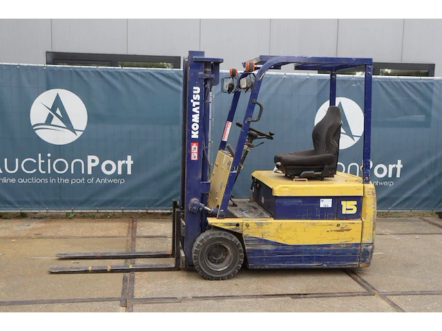 Heftruck komatsu fb15m 3 elektrisch 1500kg 0.5m 1996 - afbeelding 1 van  1