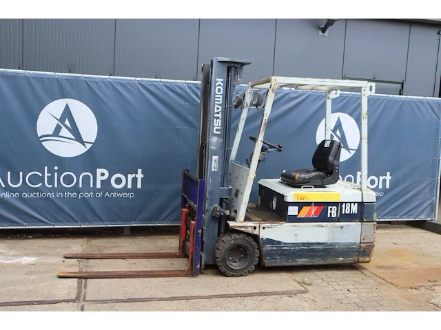 Heftruck komatsu fb18m-2 elektrisch 4.3m 1993 - afbeelding 1 van  1