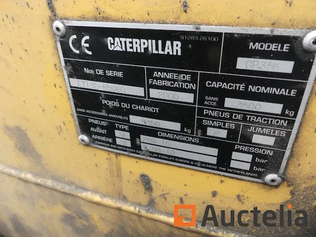 Heftruck + spoel klem caterpillar gp35k - afbeelding 6 van  30