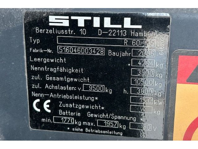 Heftruck still 3,5 ton - afbeelding 13 van  18