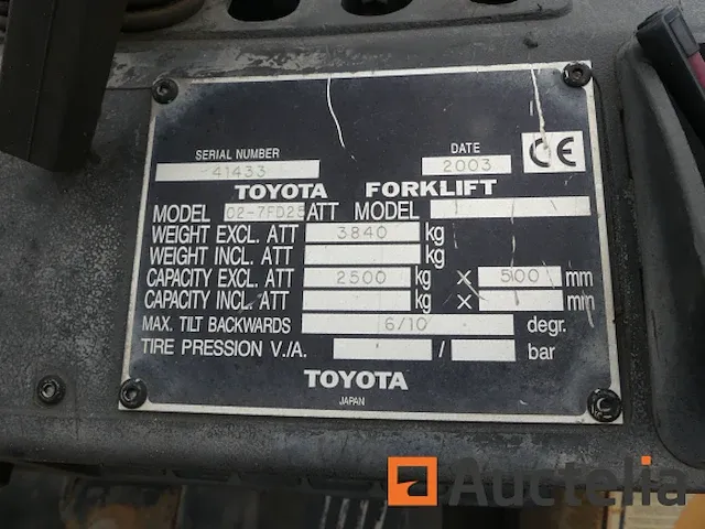 Heftruck toyota 02 -7fd25 - afbeelding 8 van  14