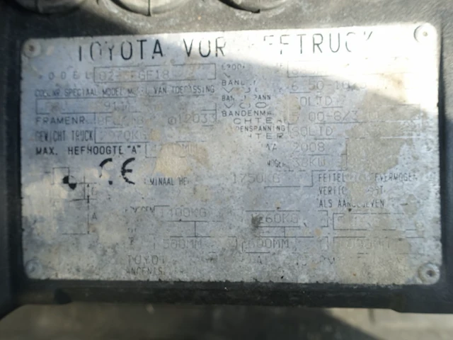 Heftruck toyota - afbeelding 6 van  8