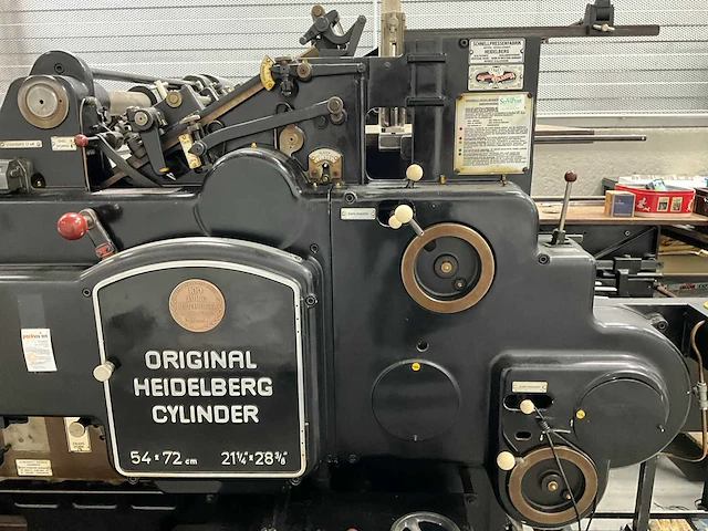 Heidelberg cylinder 1m2/359/148-260 typo drukpersmachine - afbeelding 2 van  17