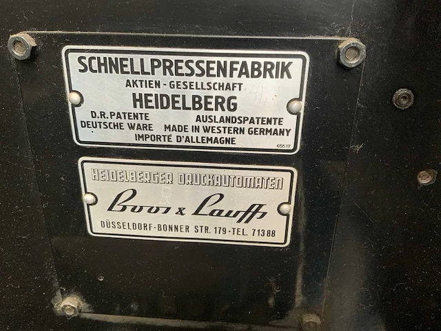 Heidelberg gt 34x46 cm stansdegel - afbeelding 7 van  7