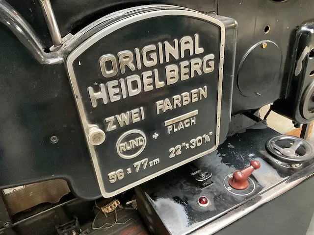Heidelberg original cilinderpers - afbeelding 6 van  9