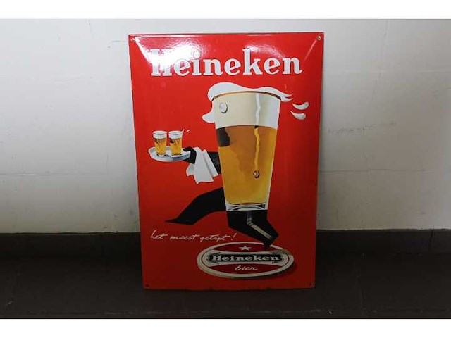 Heineken - emaille bord - afbeelding 1 van  2