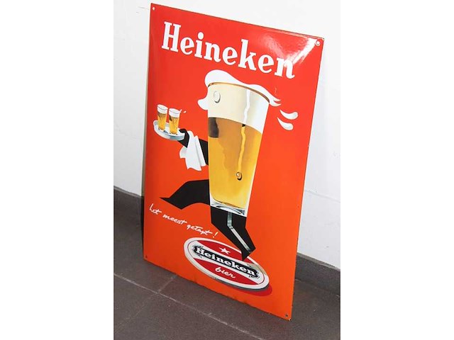 Heineken - emaille bord - afbeelding 2 van  2