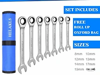 Helakls 7-delige 8 mm - 19 mm ratelsleutelset - afbeelding 4 van  4