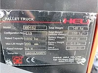Heli - 1500kg - elektrische palletwagen - 2023 - afbeelding 13 van  13