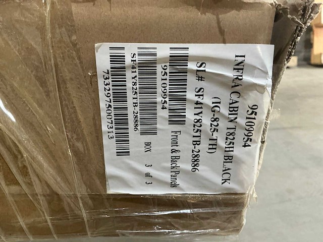 Heli t825h black infrarood sauna - afbeelding 3 van  4