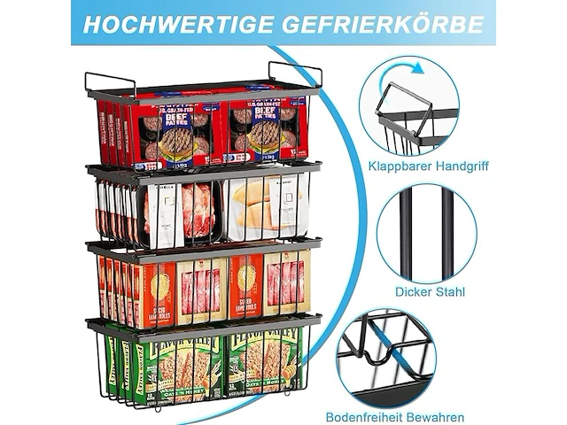 Helisan vrieskist manden, 4 stuks - afbeelding 4 van  4