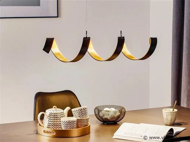 Helix design hanglamp 82 cm zwart - afbeelding 1 van  6