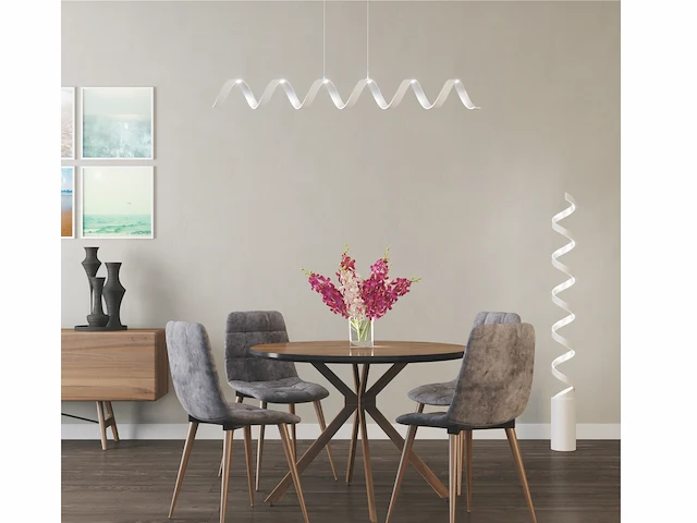 Helix design led hanglamp wit - afbeelding 3 van  6