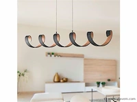 Helix design led hanglamp zwart/goud - afbeelding 1 van  8