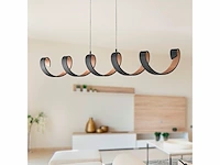 Helix design led hanglamp zwart/goud - afbeelding 2 van  9