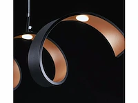Helix design led hanglamp zwart/goud - afbeelding 3 van  9