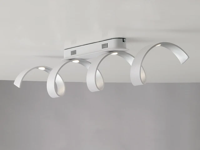 Helix design led plafondlamp wit - afbeelding 1 van  7