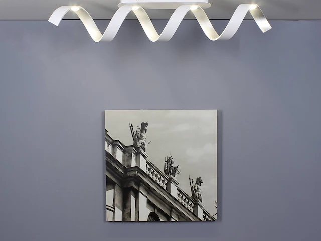 Helix design led plafondlamp wit - afbeelding 2 van  7