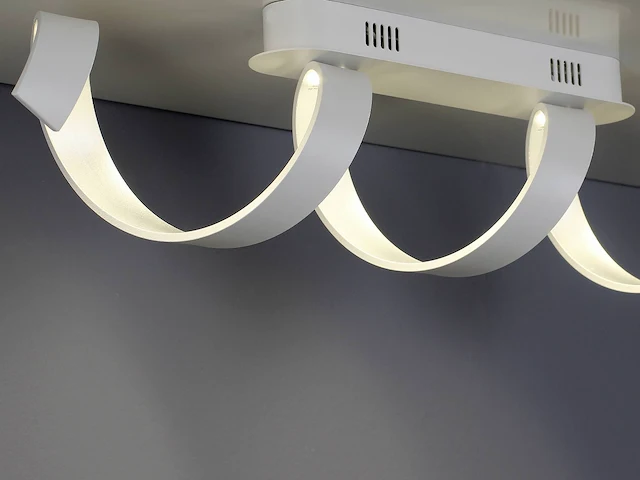 Helix design led plafondlamp wit - afbeelding 3 van  7