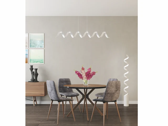 Helix design led plafondlamp wit - afbeelding 6 van  7