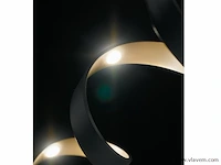 Helix design led vloerlamp zwart/goud - afbeelding 3 van  8