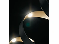 Helix design led vloerlamp zwart/goud - afbeelding 3 van  8