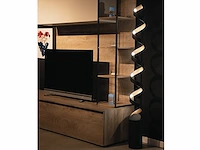 Helix design led vloerlamp zwart/goud - afbeelding 5 van  8