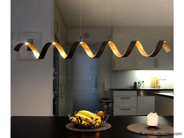 Helix design plafondlamp zwart - afbeelding 7 van  7