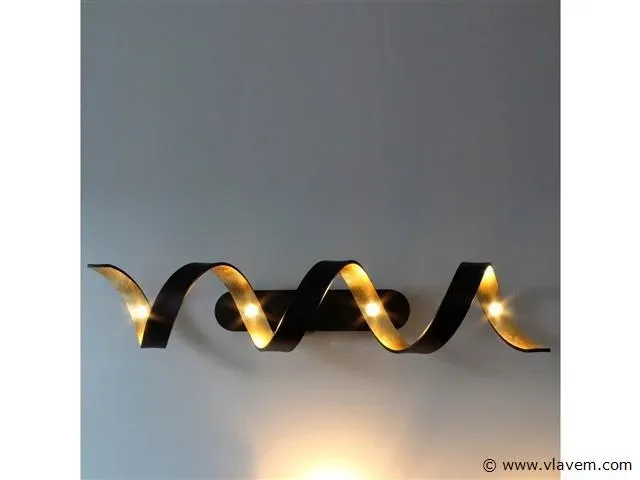 Helix design plafondlamp zwart - afbeelding 4 van  7