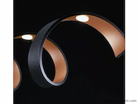 Helix design plafondlamp zwart - afbeelding 6 van  7