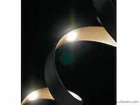 Helix design vloer lamp zwart/goud - afbeelding 3 van  7