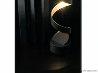 Helix design vloer lamp zwart/goud - afbeelding 4 van  7