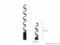 Helix design vloer lamp zwart/goud - afbeelding 6 van  7