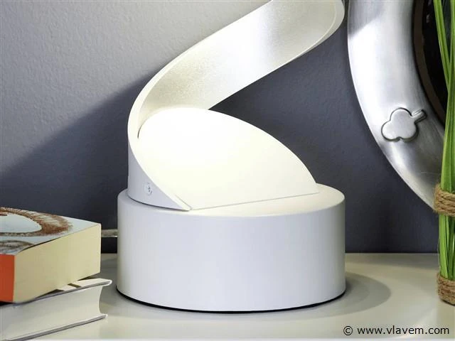 Helix design vloerlamp 152 cm wit - afbeelding 4 van  7