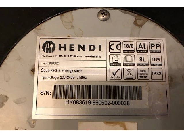 Hendi soepketel energysafe - afbeelding 6 van  6