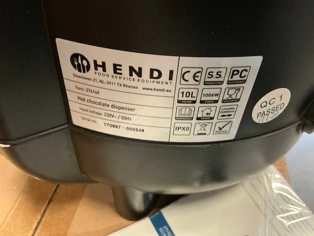 Hendi warme chocolademelk dispenser - afbeelding 5 van  7