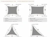 Heng feng 3x4m schaduwzeilen - afbeelding 3 van  4